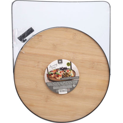 Serveerplateau - Bamboe -   Ø35Cm - Hoogte 25Cm (1 stuk)